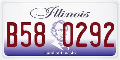 IL license plate B580292