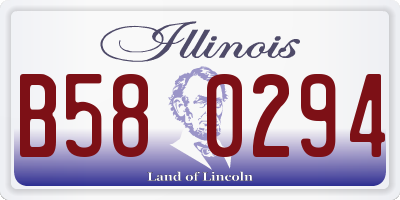 IL license plate B580294