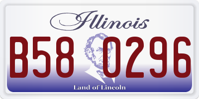 IL license plate B580296