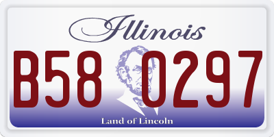IL license plate B580297