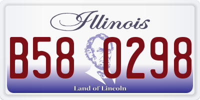 IL license plate B580298