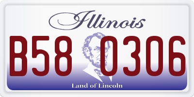 IL license plate B580306
