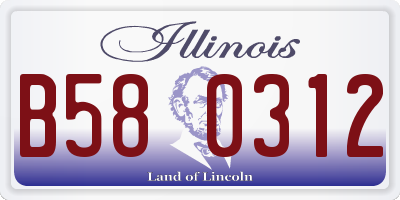 IL license plate B580312