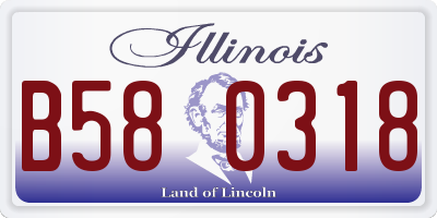 IL license plate B580318