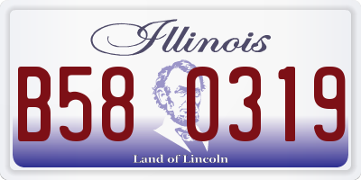 IL license plate B580319