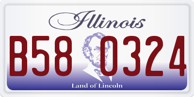 IL license plate B580324
