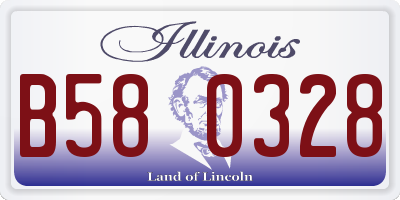 IL license plate B580328