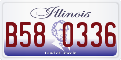 IL license plate B580336