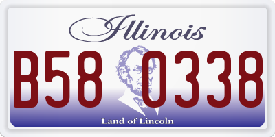 IL license plate B580338