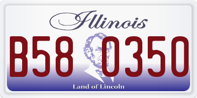 IL license plate B580350