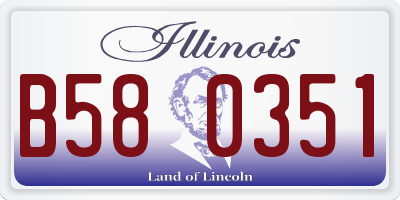 IL license plate B580351