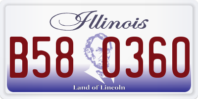 IL license plate B580360