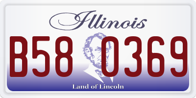 IL license plate B580369