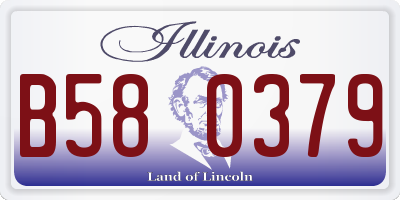 IL license plate B580379