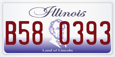 IL license plate B580393