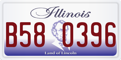 IL license plate B580396