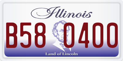 IL license plate B580400