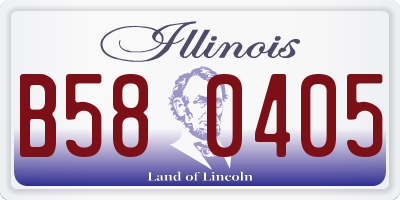 IL license plate B580405