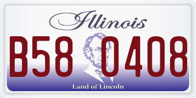 IL license plate B580408