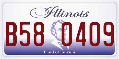 IL license plate B580409
