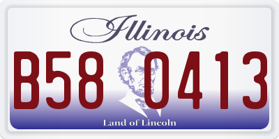 IL license plate B580413