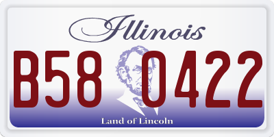 IL license plate B580422