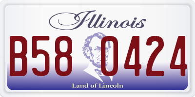 IL license plate B580424