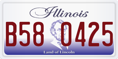 IL license plate B580425