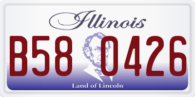 IL license plate B580426
