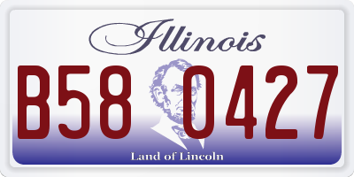 IL license plate B580427
