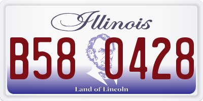 IL license plate B580428