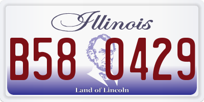 IL license plate B580429