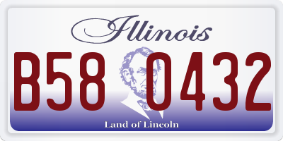 IL license plate B580432