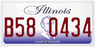 IL license plate B580434
