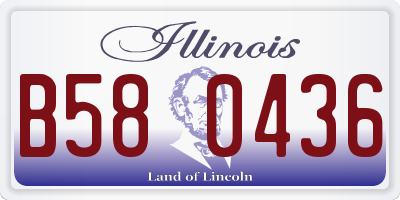IL license plate B580436