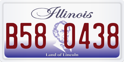 IL license plate B580438