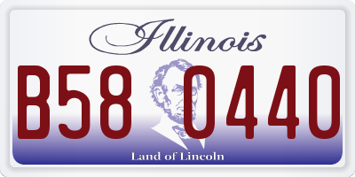 IL license plate B580440