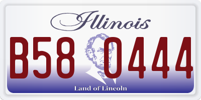 IL license plate B580444