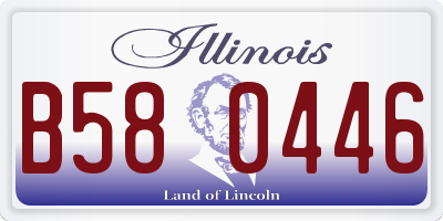 IL license plate B580446