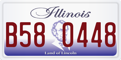 IL license plate B580448