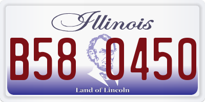 IL license plate B580450