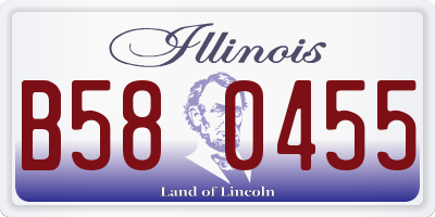 IL license plate B580455