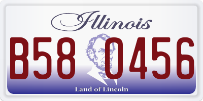 IL license plate B580456