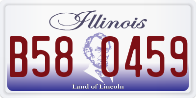 IL license plate B580459