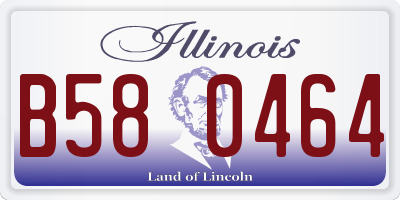 IL license plate B580464