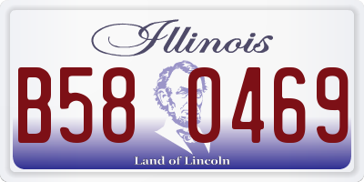 IL license plate B580469