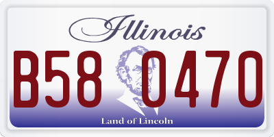IL license plate B580470