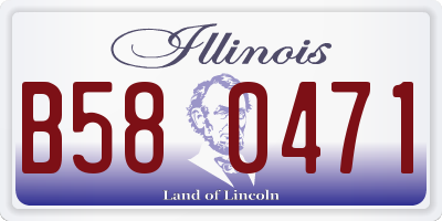 IL license plate B580471