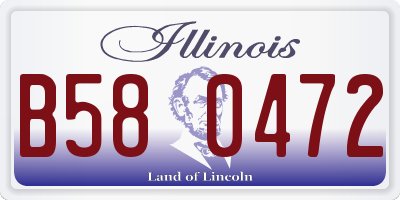 IL license plate B580472
