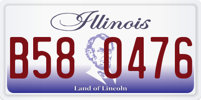 IL license plate B580476